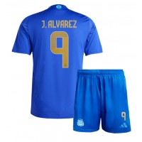 Camiseta Argentina Julian Alvarez #9 Segunda Equipación Replica Copa America 2024 para niños mangas cortas (+ Pantalones cortos)